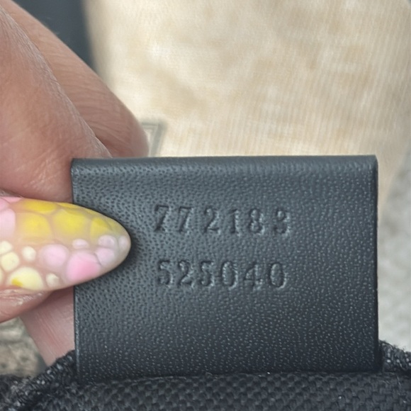 GUCCI Monogram Mini Tote Denim Ophidia Top Handle Crossbody Black - Picture 11 of 16